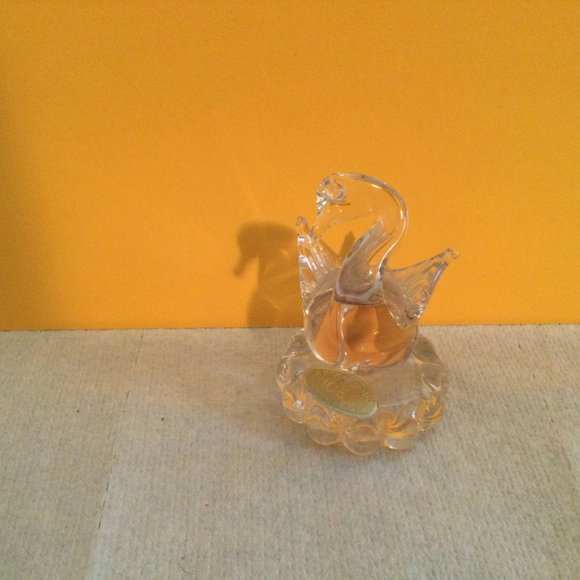 Murano art glass swan figurine paper weight clear glass Icet made in Venezuela - Picture 2 of 11